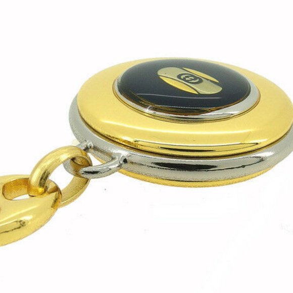 Authentic Gucci key ring Key holder Interlocking Gold Silver Woman - Picture 3 of 6